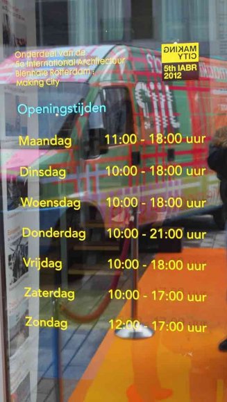 Openingstijden | Opening hours